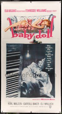 9g016 BABY DOLL linen 3sh '57 Elia Kazan, different image of sexy troubled teen Carroll Baker!