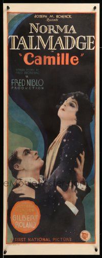 9g233 CAMILLE insert '27 c/u of sexy doomed Norma Talmadge w/ lover, Alexandre Dumas novel, rare!
