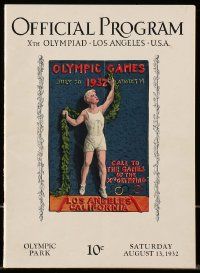 9g297 1932 SUMMER OLYMPICS set of 2 souvenir programs '32 great info about Los Angeles games, rare!