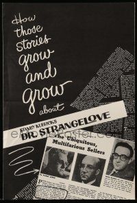 9g292 DR. STRANGELOVE promo brochure/poster '64 Stanley Kubrick, different and never before seen!
