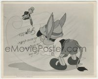 9h145 PINOCCHIO 8x10 still '40 tiny donkey Pinocchio & Jiminy Cricket reading Gepetto's letter!