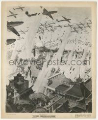 9h150 VICTORY THROUGH AIR POWER 8.25x10 still '43 Disney, U.S. planes dropping bombs on Japan!