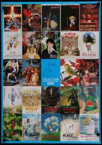 9h129 STUDIO GHIBLI Japanese soundtrack poster '10s wonderful montage of anime posters!