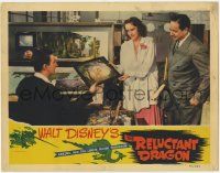 9h074 RELUCTANT DRAGON LC '41 Disney animator shows Gifford & Benchley an original Bambi cel!