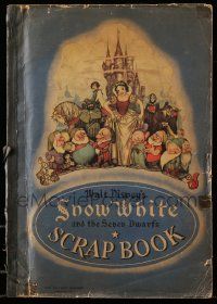 9h043 SNOW WHITE & THE SEVEN DWARFS 11x16 scrap book '37 many ads from Disney's 1st feature cartoon!