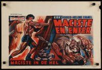 9j402 WITCH'S CURSE Belgian '63 Kirk Morris as Maciste walked with 100 years of terror & death!