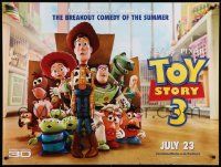 9j314 TOY STORY 3 advance DS British quad '10 Disney & Pixar, great image of cast, breakout comedy!