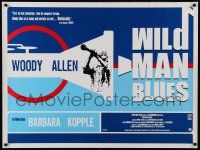 9j318 WILD MAN BLUES British quad '98 Woody Allen w/clarinet, jazz music documentary!
