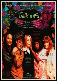 9j189 TALK 16 Canadian 1sh '92 Astra Crosby, Rhonda Joseph, Helen Kim, teen girl documentary!