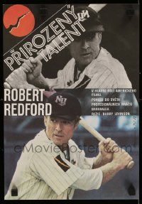 9j131 NATURAL Czech 11x16 '86 Robert Redford, Robert Duvall, Barry Levinson, baseball!
