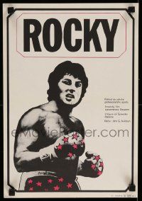 9j137 ROCKY Czech 11x17 '80 different Jan Antonin Pacak art of Sylvester Stallone, boxing classic