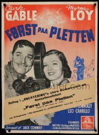 9j239 TOO HOT TO HANDLE Danish '39 different images of Clark Gable w/camera & Myrna Loy!