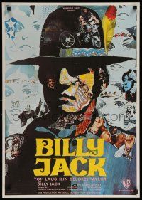 9j820 BILLY JACK French 22x31 '71 Tom Laughlin, Delores Taylor, great different Ermanno Iaia art!