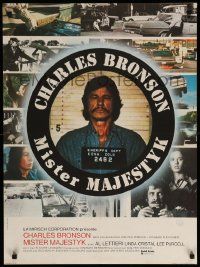 9j908 MR. MAJESTYK French 23x31 '74 completely different Charles Bronson by Jounieau Bourduge!