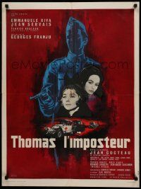 9j953 THOMAS THE IMPOSTOR French 24x32 '64 Jean Cocteau, Thomas l'imposteur, Jean Mascii art!