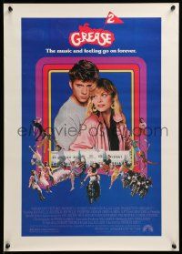9k673 GREASE 2 mini poster '82 best close up of Michelle Pfeiffer & Maxwell Caulfield!