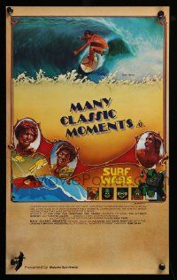 9k037 MANY CLASSIC MOMENTS Aust special poster '78 surfing, wacky Surf Wars cartoon as well!