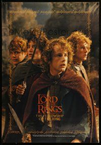 9k349 LORD OF THE RINGS: THE FELLOWSHIP OF THE RING signed commercial poster '01 by Billy Boyd!