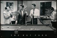 9k950 RAT PACK 24x36 English commercial poster '00 Sinatra, Martin, Davis Jr., Lawford, pool!
