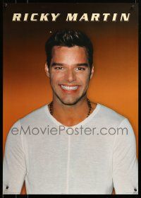 9k954 RICKY MARTIN 24x34 English commercial poster '99 smiling close-up of the Puerto Rican singer