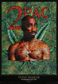 9k987 TUPAC SHAKUR 25x36 English commercial poster '02 great photomosaic of the rapper!