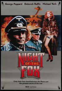 9k768 NIGHT OF THE FOX 27x40 video poster '90 George Peppard, Michael York, sexy Deborah Raffin!