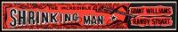 9k190 INCREDIBLE SHRINKING MAN paper banner '57 Jack Arnold classic, Grant Williams, Randy Stuart!
