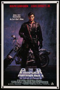 9k778 PUNISHER 27x41 video poster '89 cool image of Dolph Lundgren in the title role!