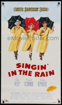 9k794 SINGIN' IN THE RAIN 21x36 video poster R92 Gene Kelly, Donald O'Connor, Debbie Reynolds!