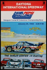 9k482 24 HOURS OF DAYTONA 16x24 special '82 cool racing car art, 24 Hour Pepsi Challenge!