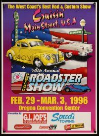 9k484 40TH ANNUAL PORTLAND ROADSTER SHOW 16x22 special '96 Multnomah Hot Rod Council!