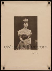 9k140 ALEXANDRA OF DENMARK 17x24 English special 1900s portrait of the Princess of Wales!