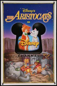 9k253 ARISTOCATS tv poster R00s Walt Disney feline jazz musical cartoon, great colorful image!