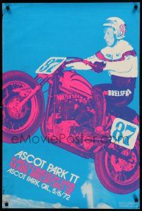 9k496 ASCOT PARK TT 24x36 special '72 cool motorcycle art image by Dave Friedman & Duane Unkefer!
