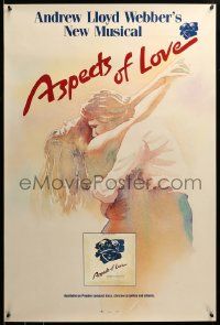 9k380 ASPECTS OF LOVE 24x36 music poster '90 Ann Crumb, Trevor Nunn Broadway musical!