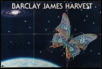 9k382 BARCLAY JAMES HARVEST 2-sided 20x30 music poster '78 cool space art with groovy butterfly!