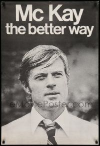 9k509 CANDIDATE 23x34 special '72 different image of Robert Redford on faux campaign poster!