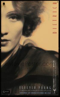 9k318 FOREVER YOUNG 17x27 museum/art exhibition '02 great close-up image of Marlene Dietrich!!