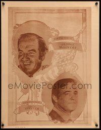 9k004 GEORGE MCGOVERN 17x22 political campaign '72 close-up, with running mate Shriver!