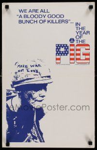 9k571 IN THE YEAR OF THE PIG 14x22 special '68 Emile de Antonio Vietnam war military documentary!