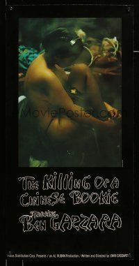 9k583 KILLING OF A CHINESE BOOKIE 16x32 special '76 Cassavetes, great image of sexy woman!