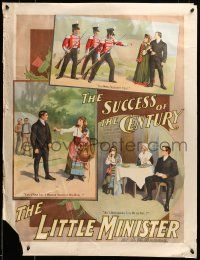 9k048 LITTLE MINISTER 26x34 stage poster 1897 by Peter Pan's J.M. Barrie, first play version!