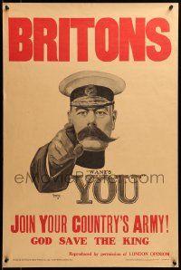 9k915 LORD KITCHENER WANTS YOU 20x30 English commercial poster '68 classic Leete art reproduced!
