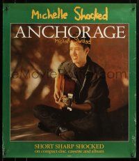 9k397 MICHELLE SHOCKED 25x29 music poster '88 Short Sharp Shocked, images of the singer w/guitar!