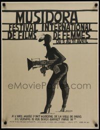 9k244 MUSIDORA FESTIVAL INTERNATIONAL DE FILMS DE FEMMES 22x28 film festival poster '70s cool!