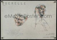 9k624 QUERELLE 24x33 German special '80s artwork of Rainer Fassbinder by Jurgen Draeger!