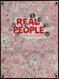 9k626 REAL PEOPLE TV 20x27 special '80s Sarah Purcell, John Barbour, Skip Stephenson!