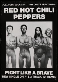 9k404 RED HOT CHILI PEPPERS 24x33 English music poster '87 image of the band... wearing socks!