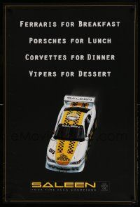 9k463 SALEEN 24x36 advertising poster '98 most incredible race car, eats Ferraris for Breakfast!