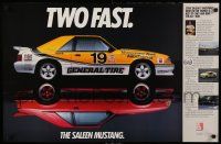 9k462 SALEEN 22x33 advertising poster '87 most incredible race car, it's two fast!